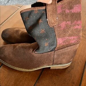 Ralph Lauren Brown and Black Boots